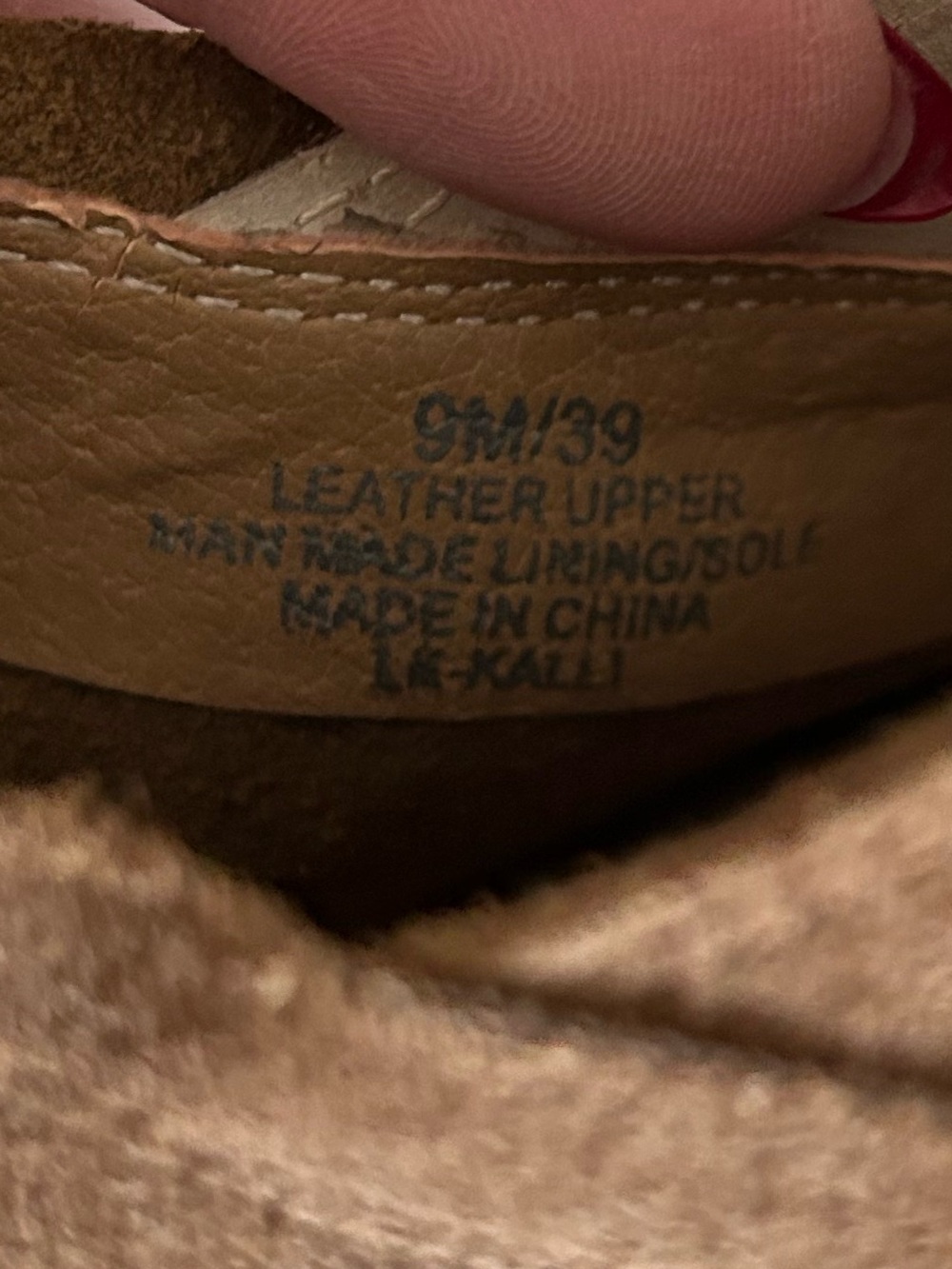 🍀Lucky Brand Kalli Tan Oiled Suede Open-Toe Block Heel Mule Ankle Booties - Picture 9 of 11